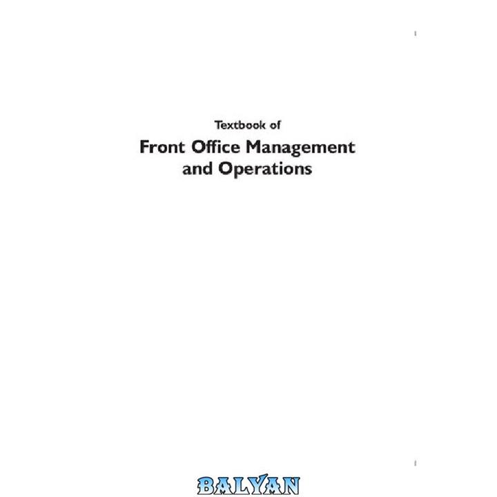 دانلود کتاب Textbook of Front Office Management and Operations